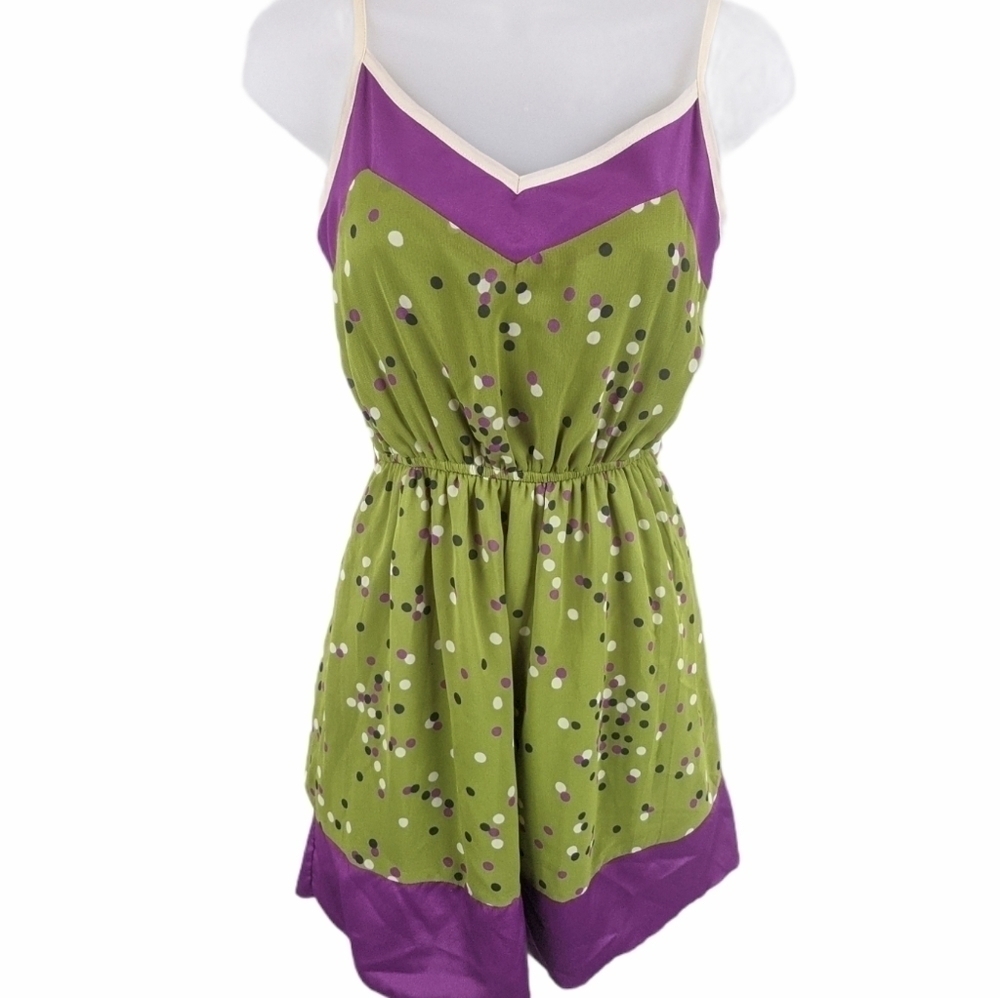 Ya Las Angeles Silk Blend Fit & Flair Dress Sz Sm